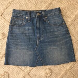 Women’s Madewell Denim A-Line Mini Skirt in Leandra Wash